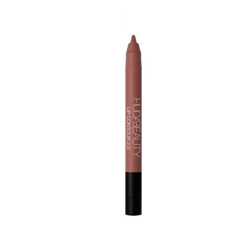 خط لب هدی بیوتی مینی رنگ وارم براون اصل، نرم و مات  Huda Beauty Mini Lip Liner Warm Brown