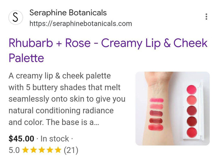 پالت رژ و رژگونه کرمی سرافین مدل Lip & Cheek Palette با ۴ رنگ طبیعی و وگان”