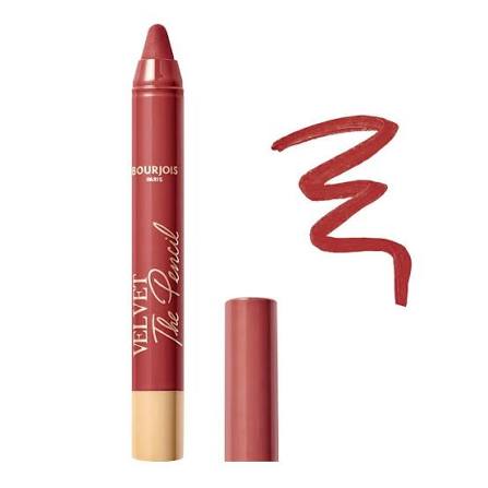 رژ لب بورژوا velvet the pencil رنگ 05 red vintage مات و مخملی