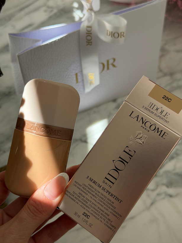 تینت صورت لانکوم Lancôme Idôle Serum Supertint | سرم رنگی هیالورونیک اسید