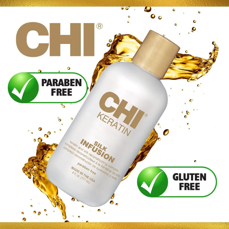 سرم مو کراتین چی CHI Keratin Silk Infusion | ترمیمکننده و ضد وز مو اصل