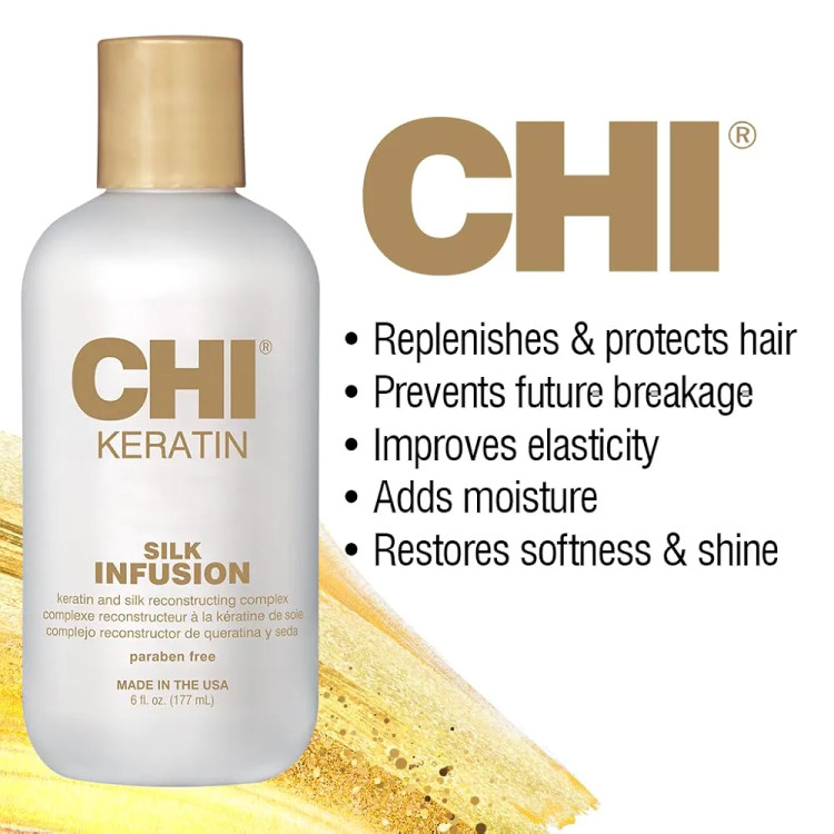 سرم مو کراتین چی CHI Keratin Silk Infusion | ترمیمکننده و ضد وز مو اصل