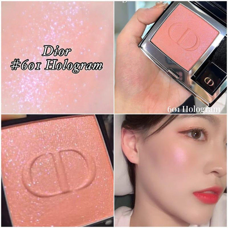 رژگونه دیور مدل rouge blush رژگونه پودری اصل شماره ۶۰۱ هولوگرام