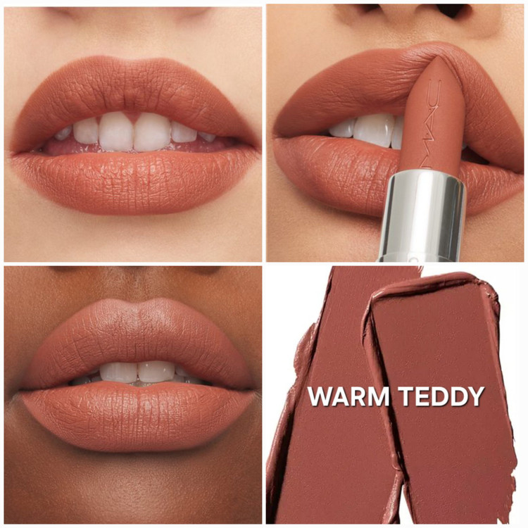 رژ لب مینی مک رنگ Warm Teddy | MAC M·A·Cximal Silky Matte Mini Lipstick اصل